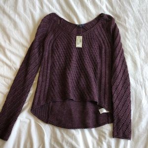 Purple knit sweater